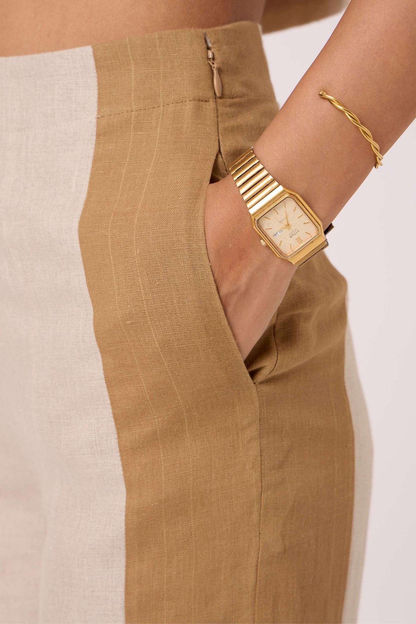 Tamara Linen Panelled Pants
