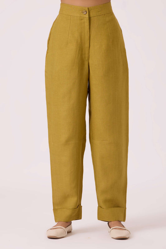 Pip Olive Linen Pants