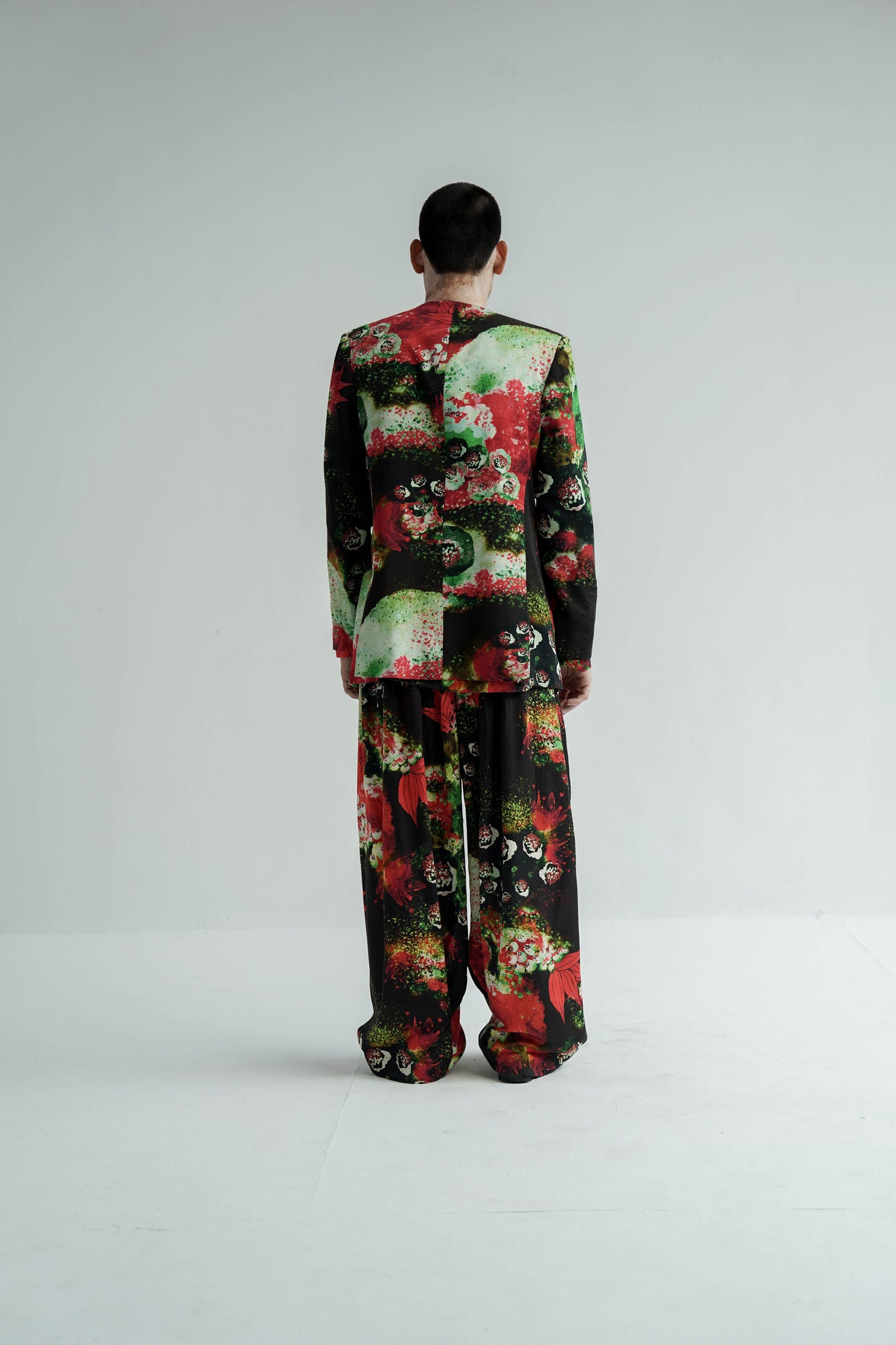 Red Florid Jacket/Overlay