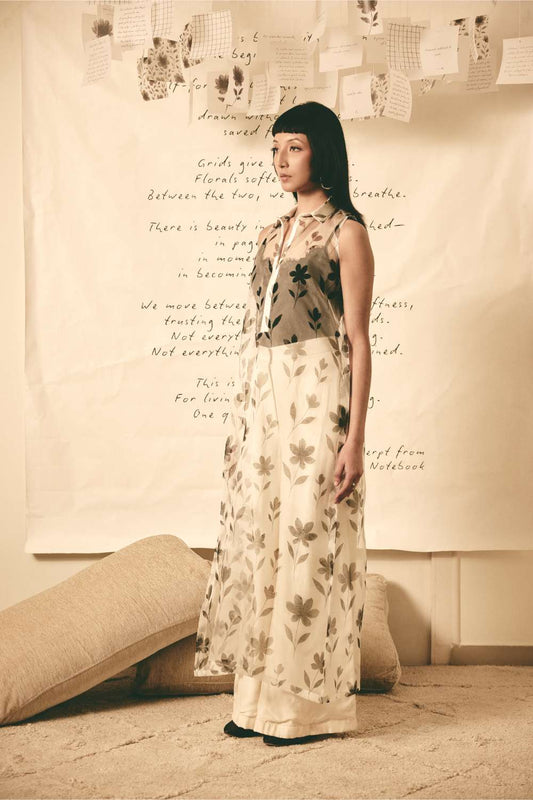 AN Floral Organza Dress