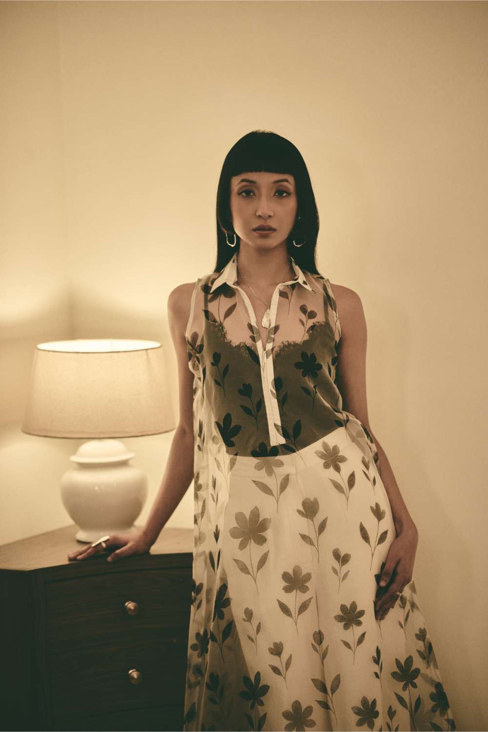 AN Floral Organza Dress