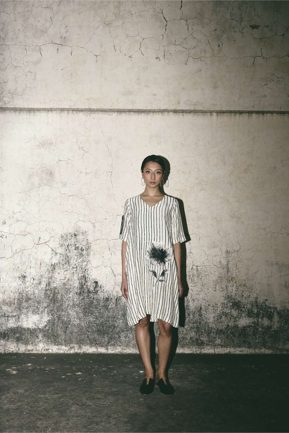 AN Stripe Bloom Dress