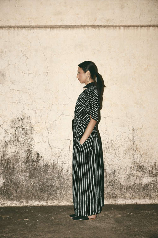 AN Stripe Midi Dress