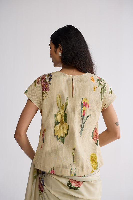 PRIMAVERA PINTUCKS BLOUSE