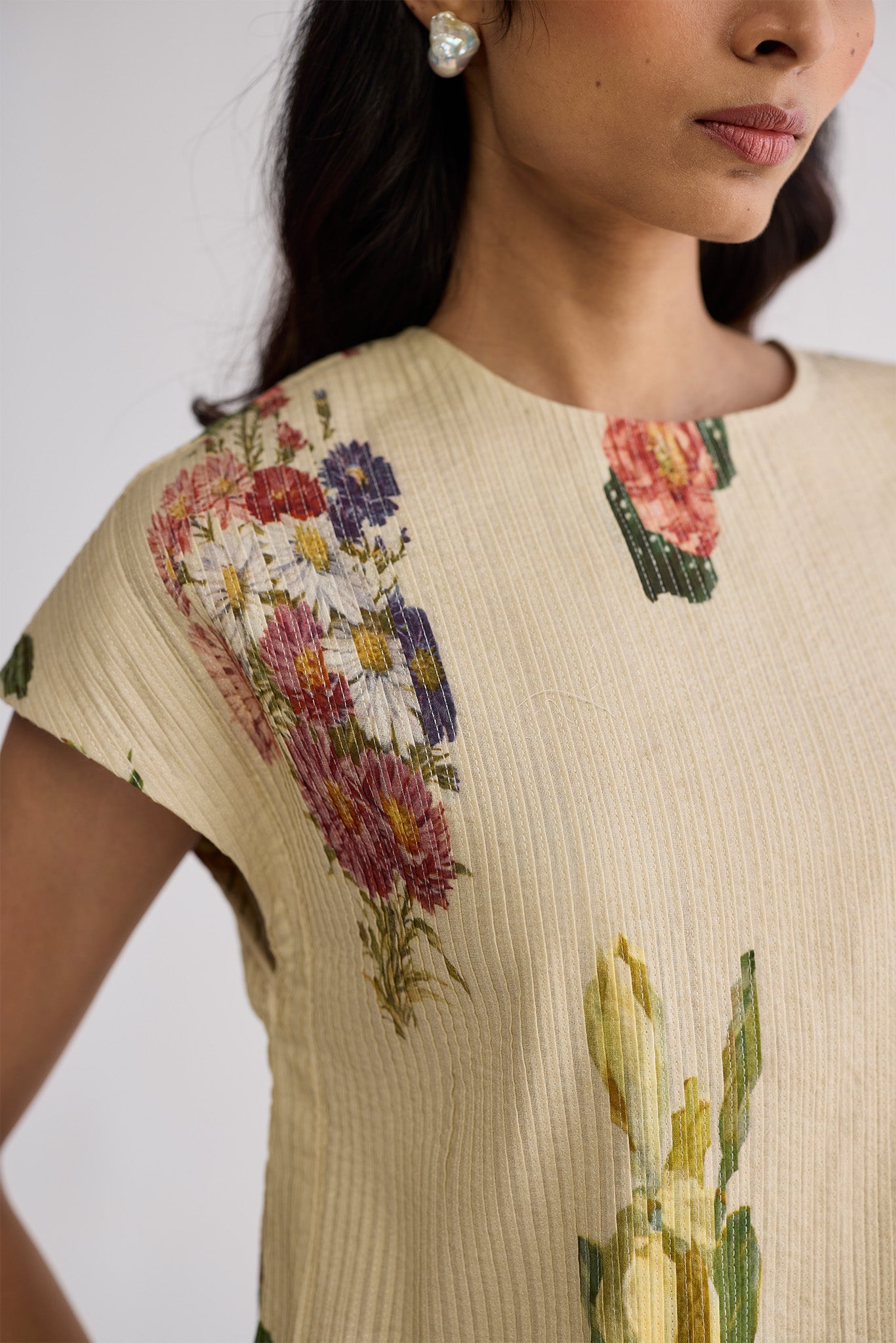 PRIMAVERA PINTUCKS BLOUSE