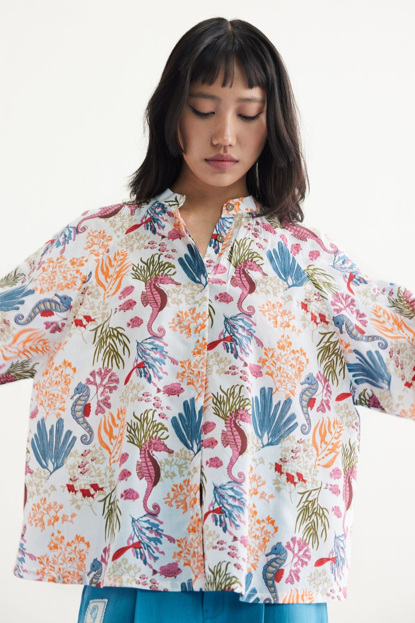 Blooming Reef Lyocell Classic Shirt