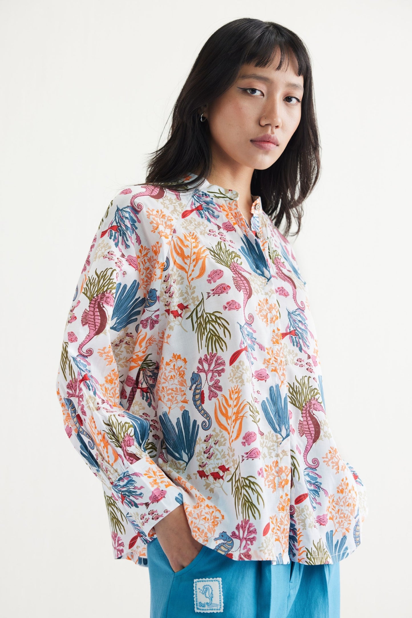 Blooming Reef Lyocell Classic Shirt