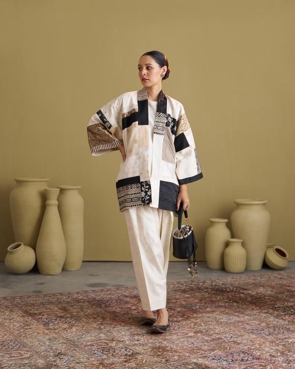 The Ivory & Black Anokhi Jacket