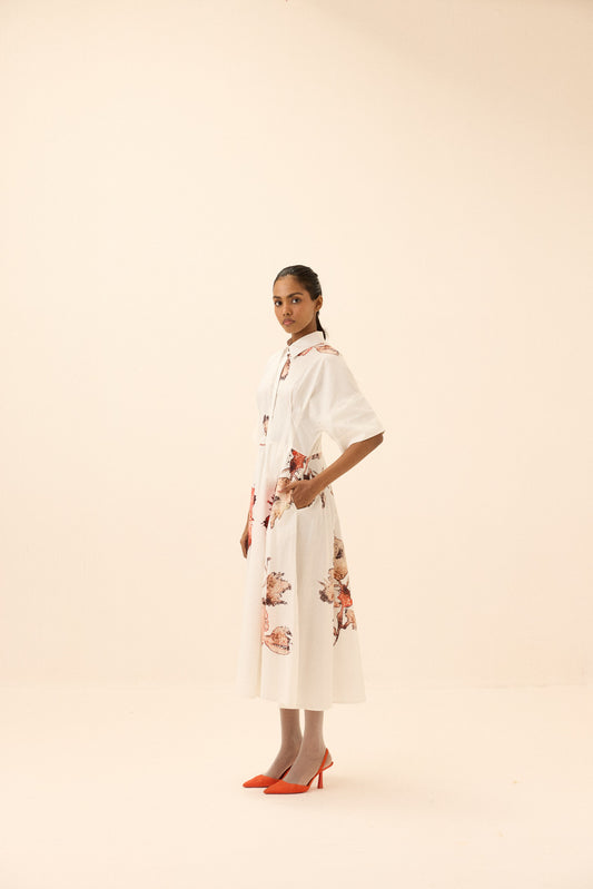 Caucasian Shirt Dress