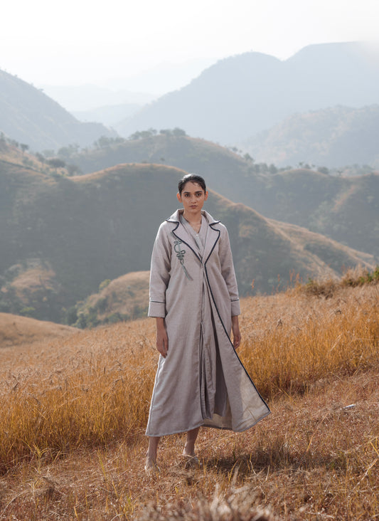 Aria Dress and Jacket Set Grey