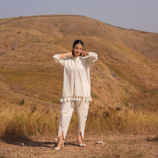 Arlo Top and Pant Co-ord Set Beige