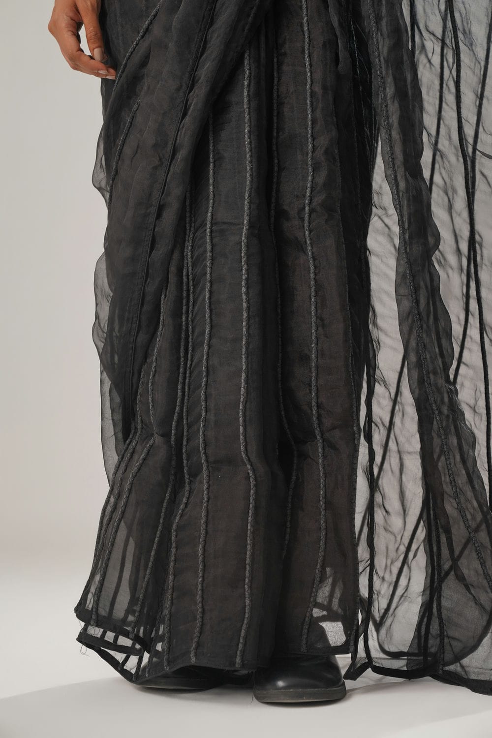 MJ Black Dori Saree