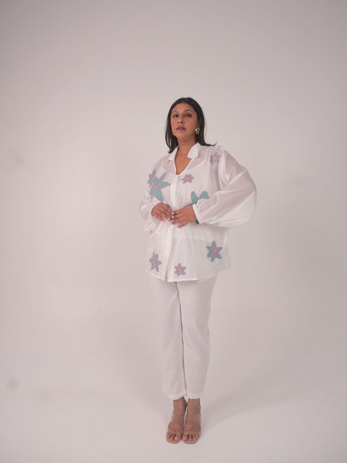 Dana Applique Modal Set - Blue