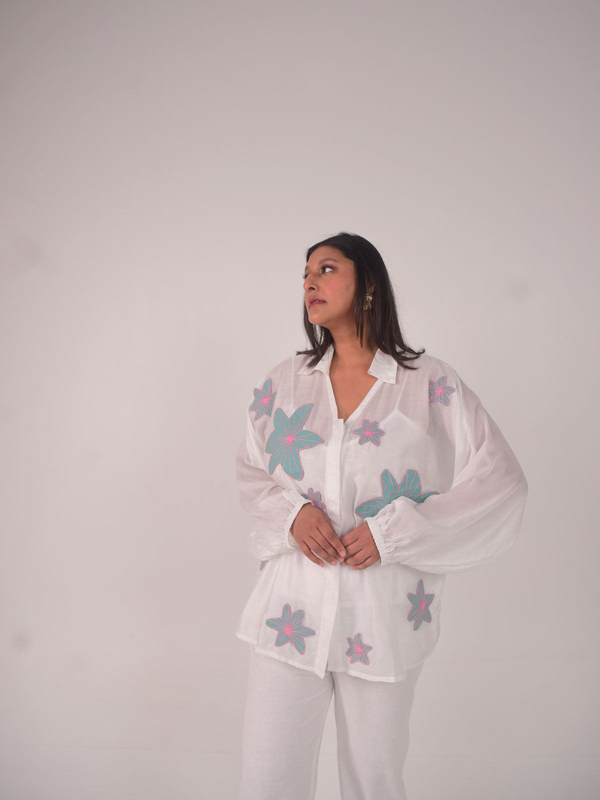 Dana Applique Modal Set - Blue