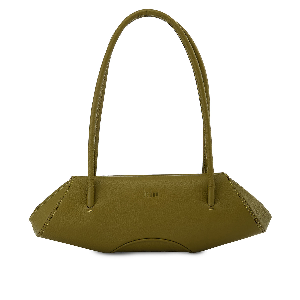 ELIZABETH BAGUETTE MINI PEBBLE OLIVE