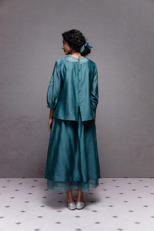 Yasmin Skirt Blue Set
