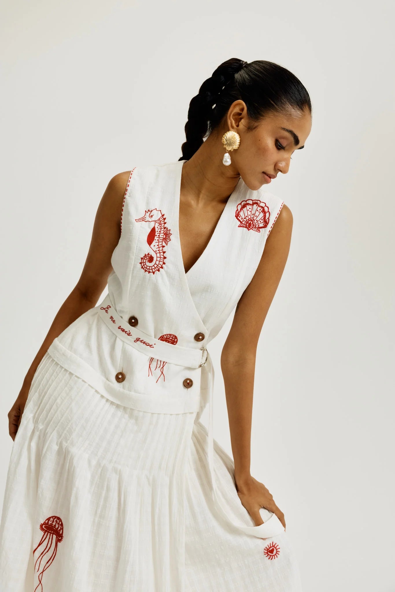 Zena Handwoven Blazer Dress