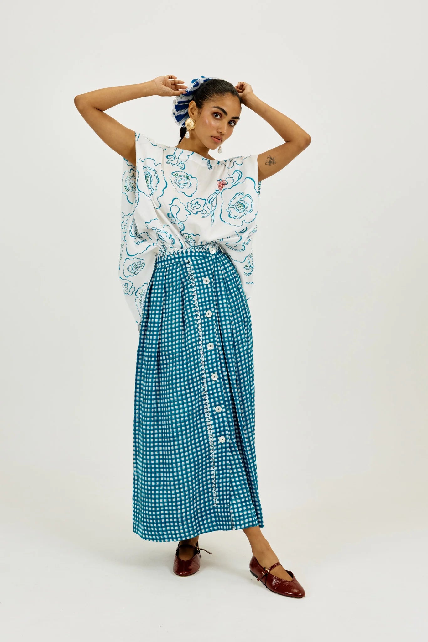 Soro Check Skirt