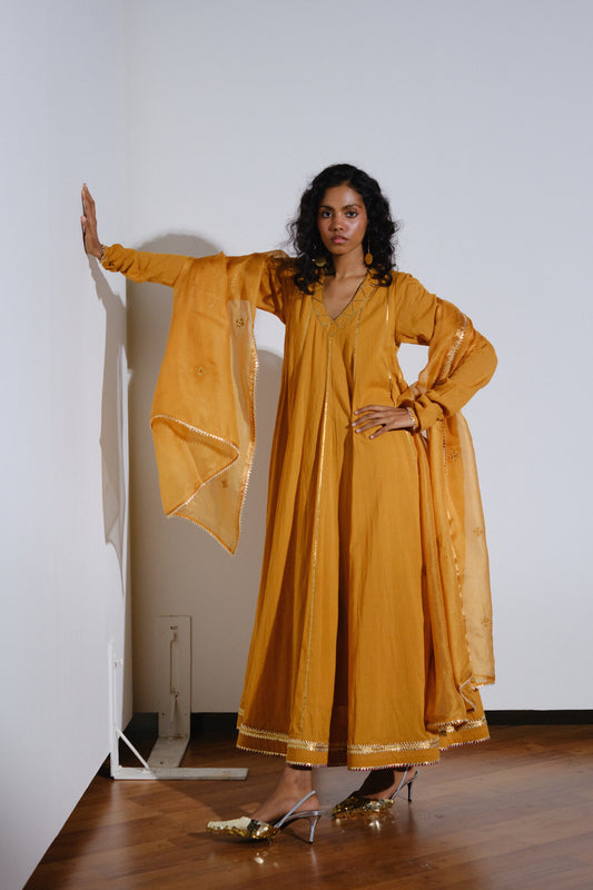 Kiran Gown With Dupatta