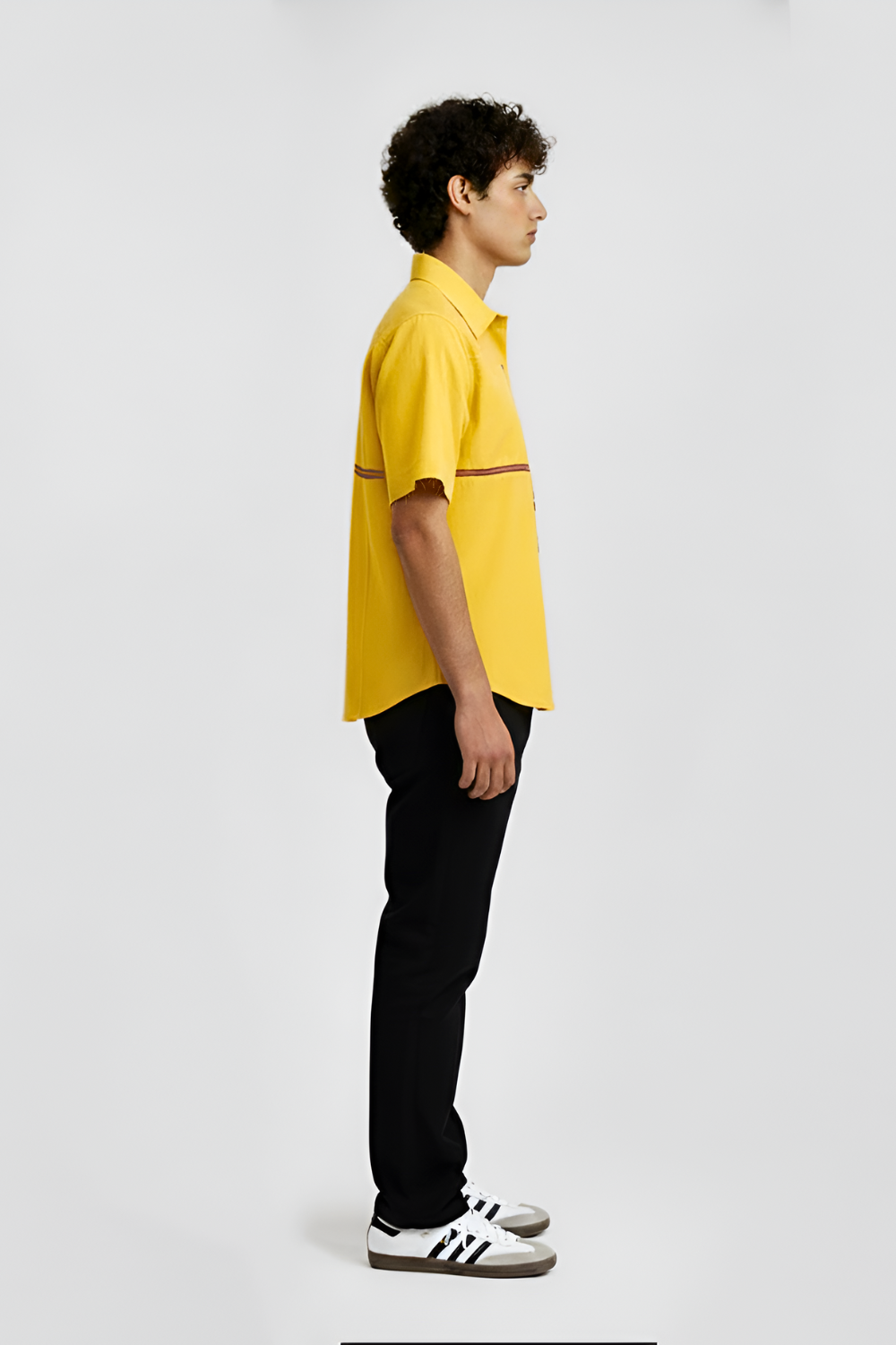 Mango Yellow-Tuscan Red Stripe Shirt