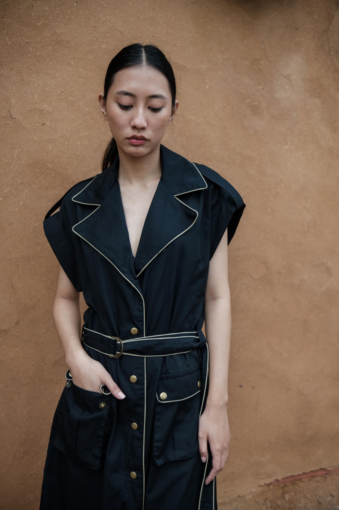 Harajuku Trench Black