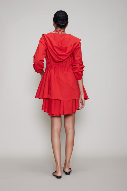 Mati Veza & Jacket Set - Red
