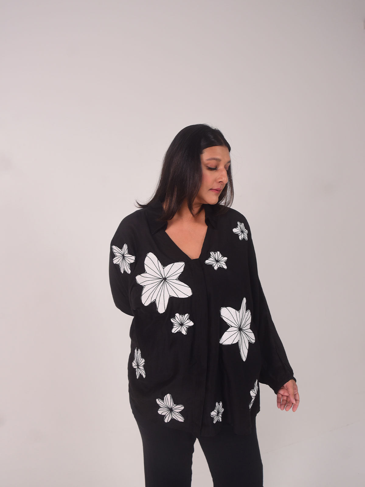 Nyx Applique Modal Shirt