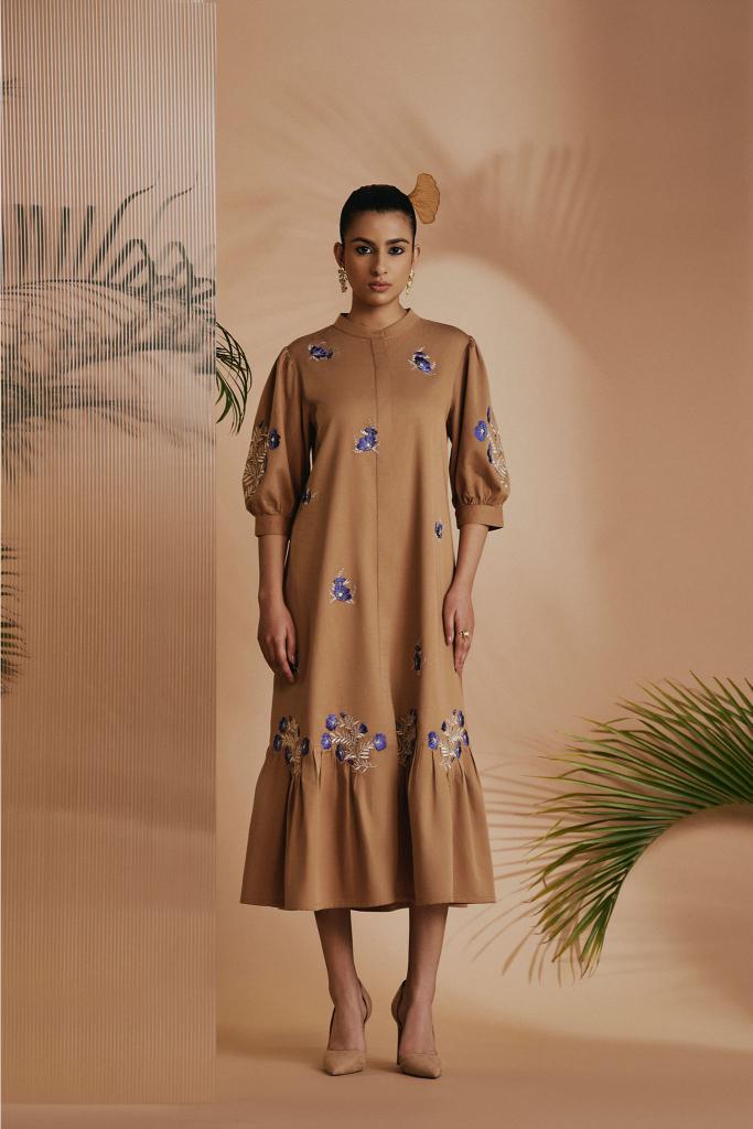Brown Savanna Midi Dress