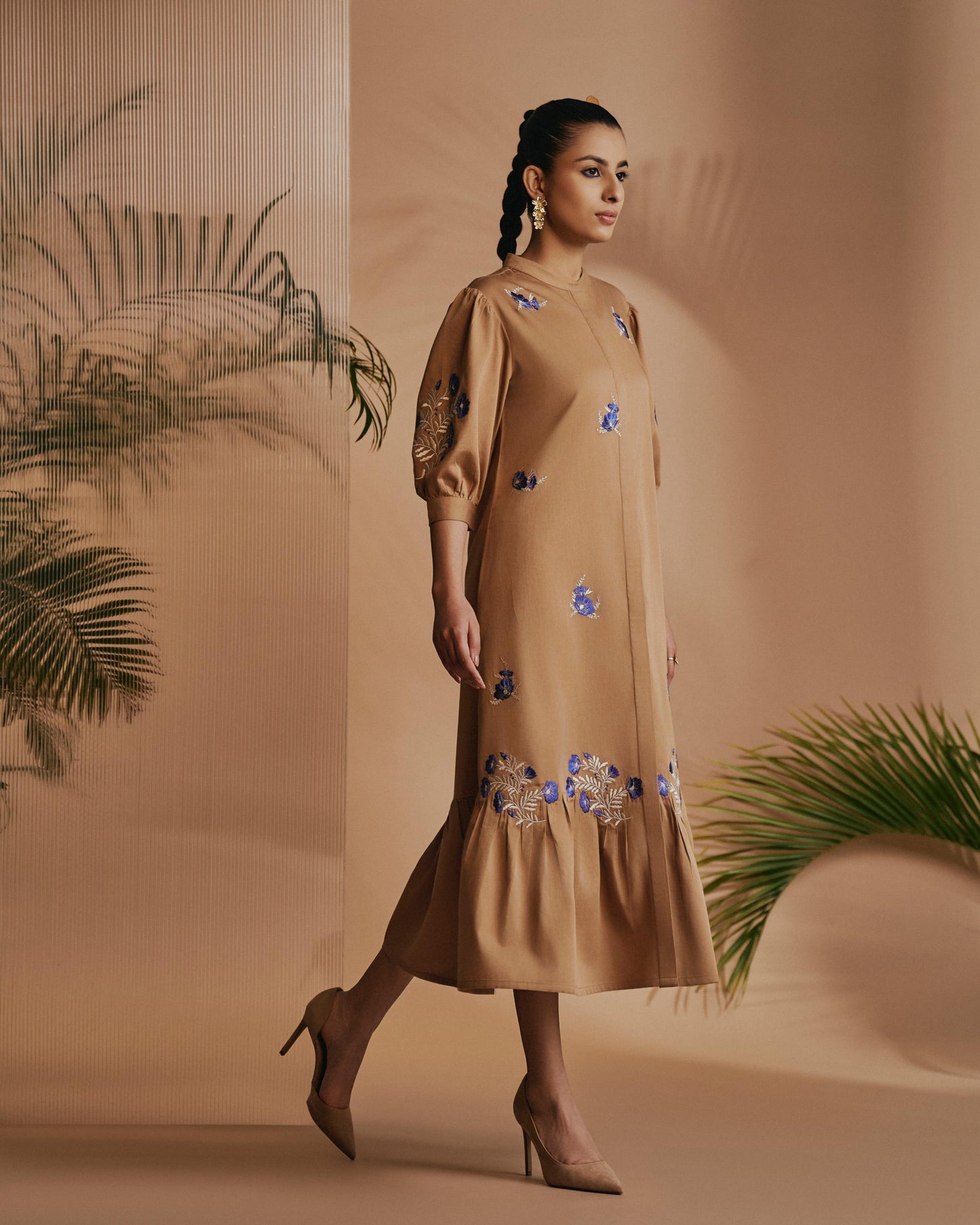 Brown Savanna Midi Dress