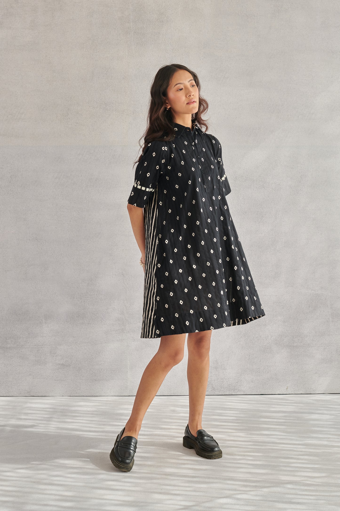 Raavi Black Short Dress