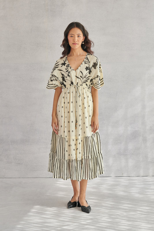 Kai Creme Kaftan Dress