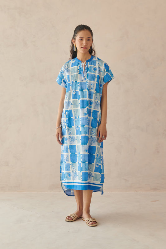 Ines Blue Long Dress