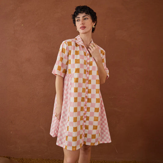 Bubblegum Shirt Dress
