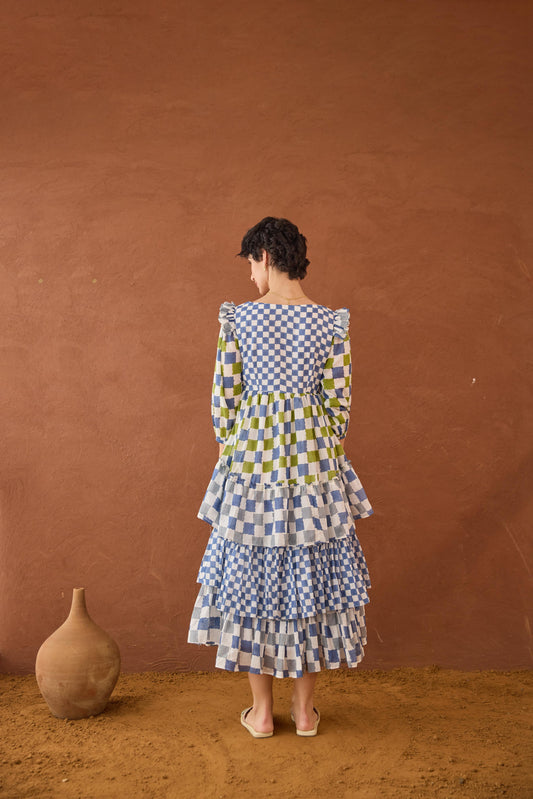 Azure Mosaic Dress