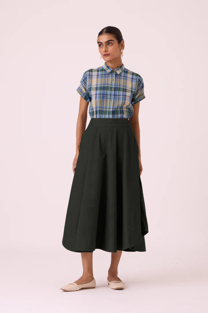 Boga Green Corduroy Skirt