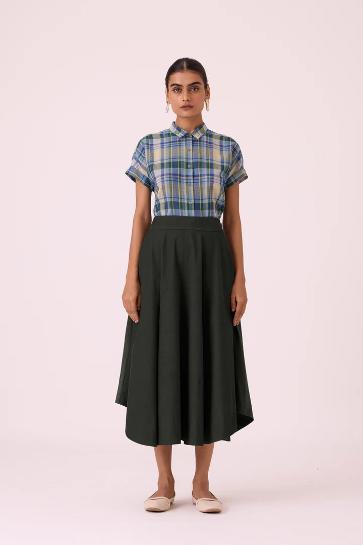 Boga Green Corduroy Skirt