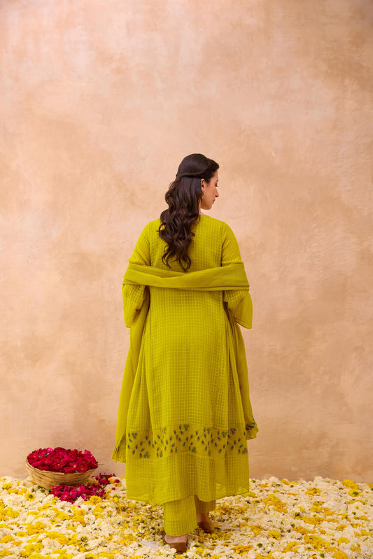 Amber Bloom Kurta Set