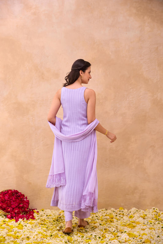 Lavender Grace Kurta Set