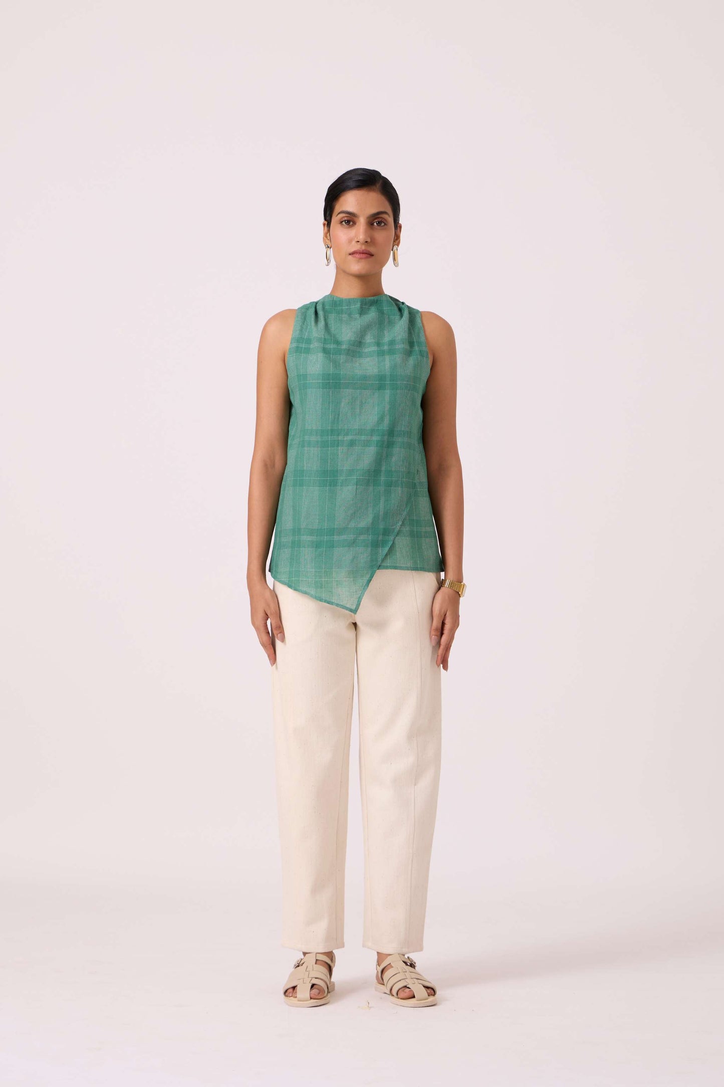 Sonya Green Handwoven Top