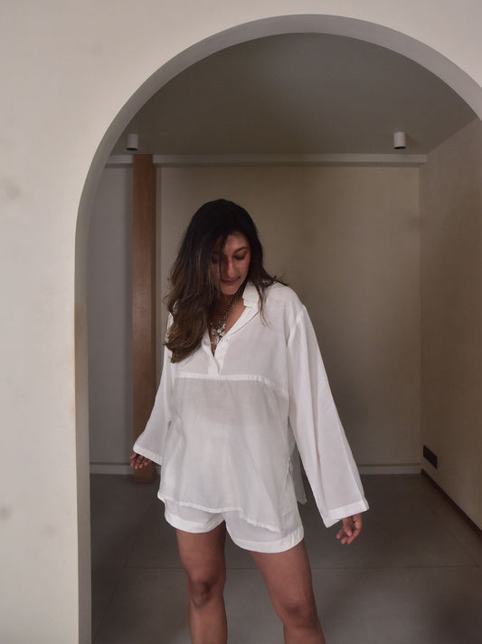 Dove Sheer Top