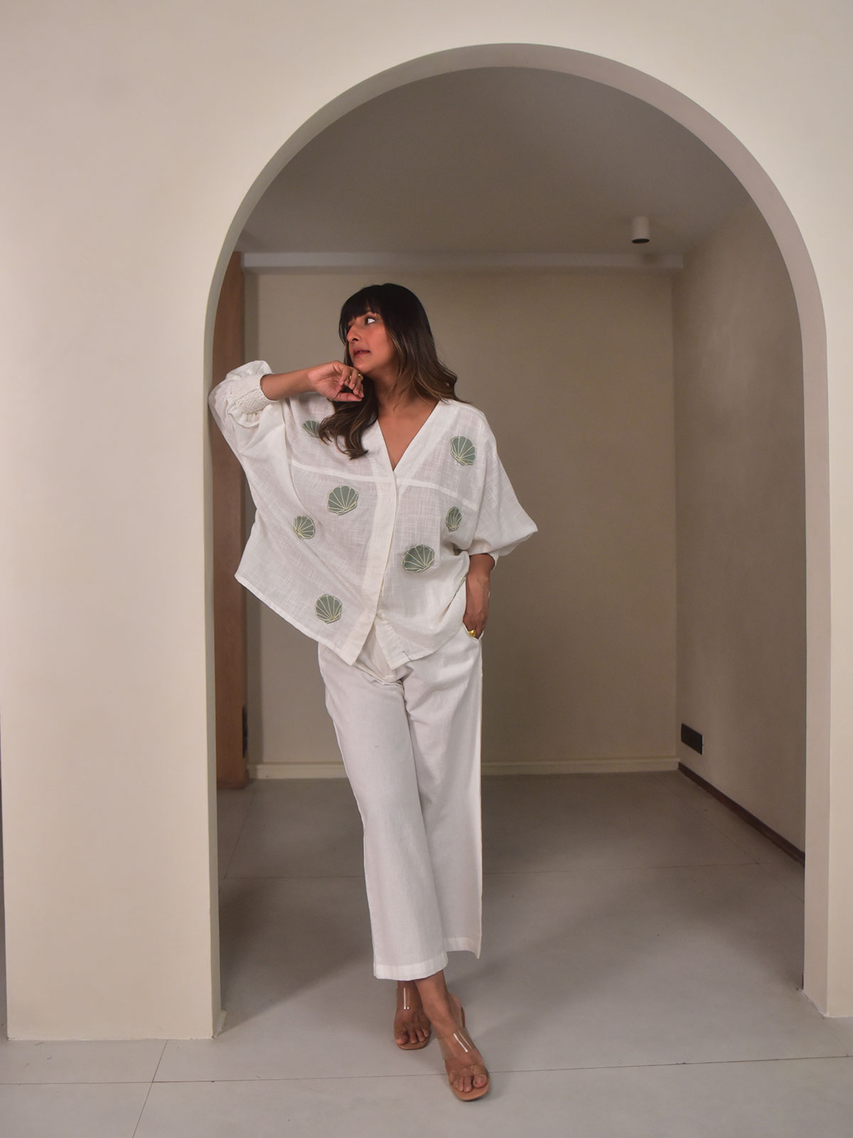 Isla Shirt - Mint Applique