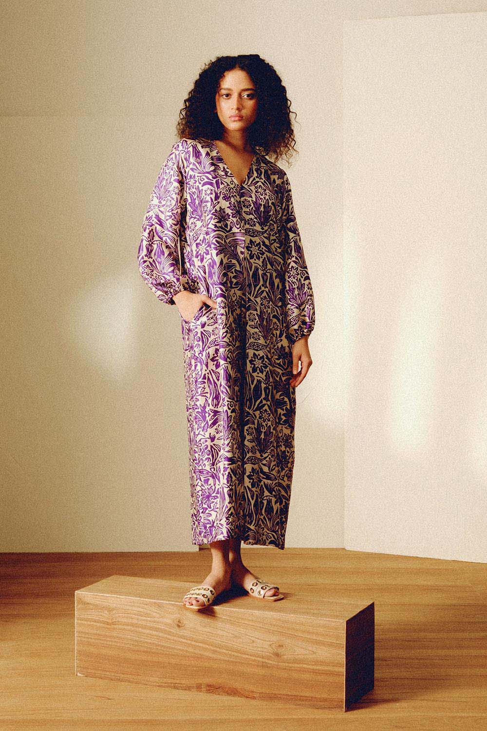 purple dress ross Diana Ross Fuschia Gown and Wrap 65" Tall Life Size Cardboard Cutout Standee