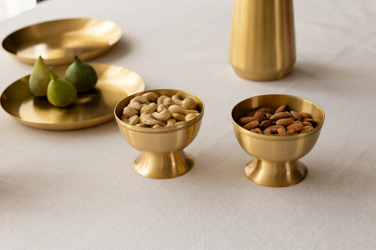 Brass Nut Bowl Set