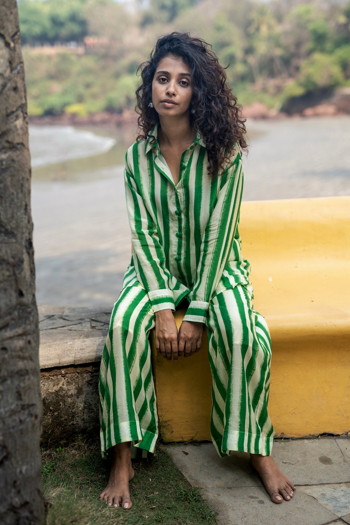 Maira Co-ord Set (Green)