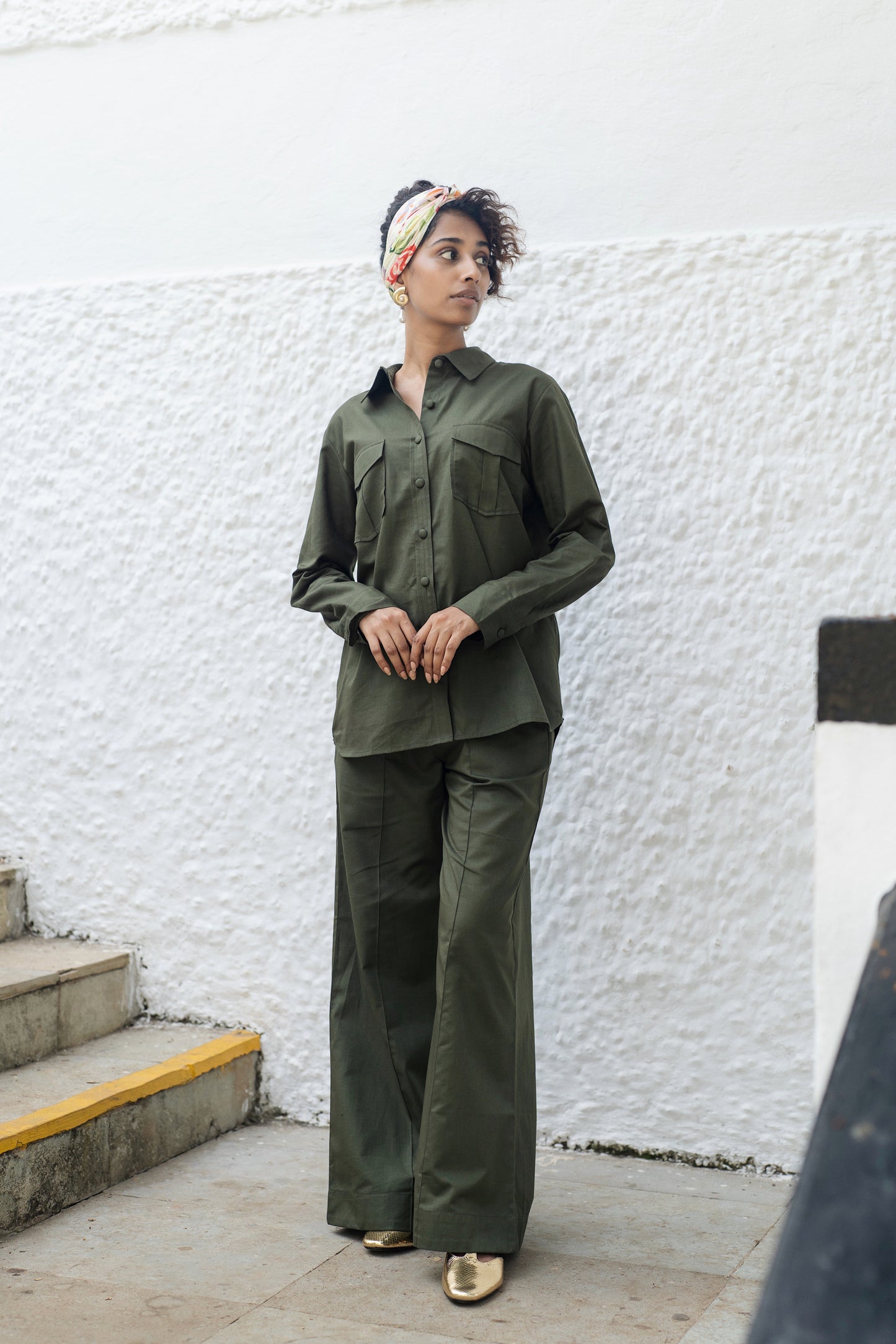 Roma Shirt Set (Military Green)