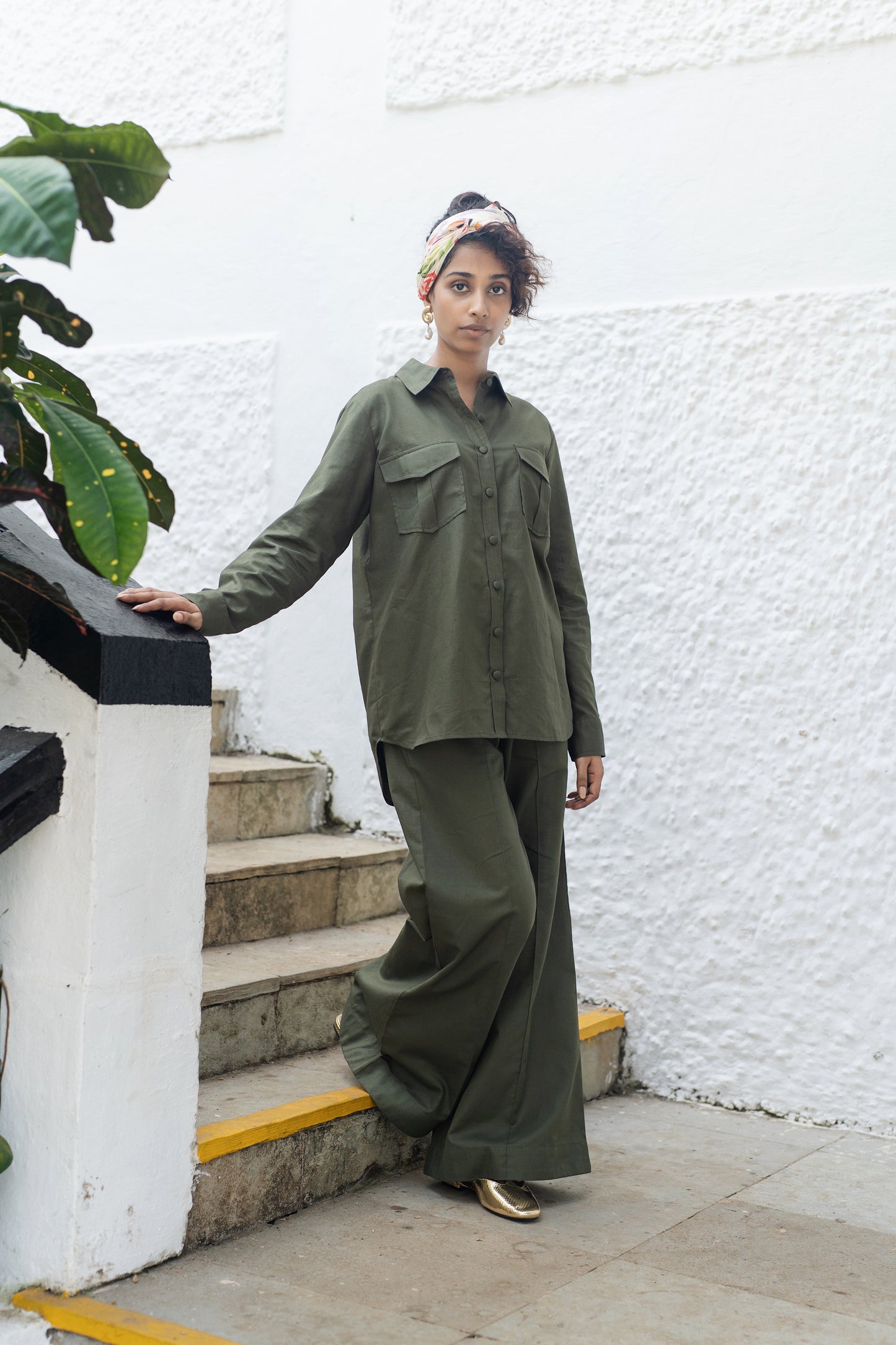 Roma Shirt Set (Military Green)