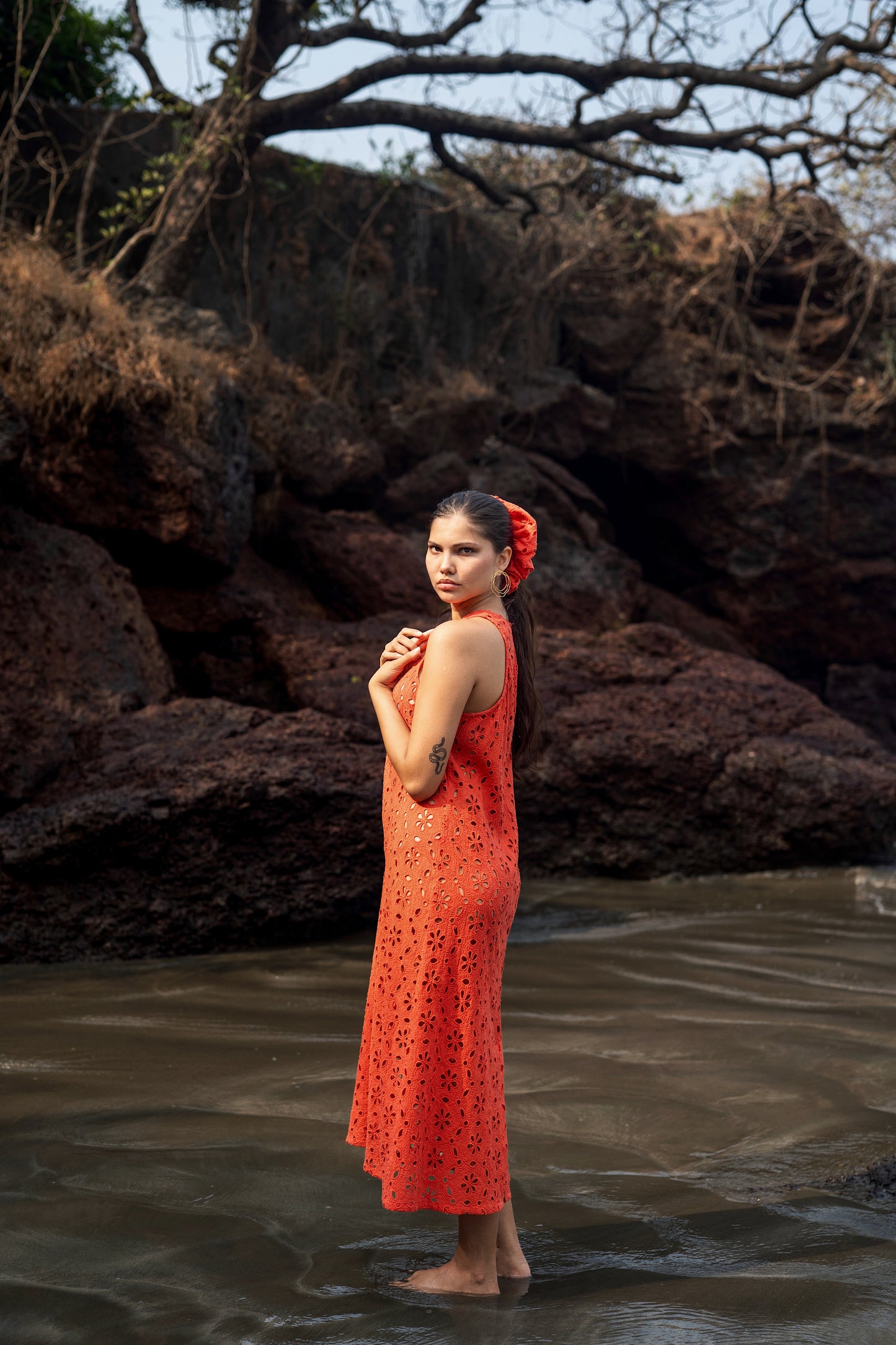 Mazia Dress (Orange)