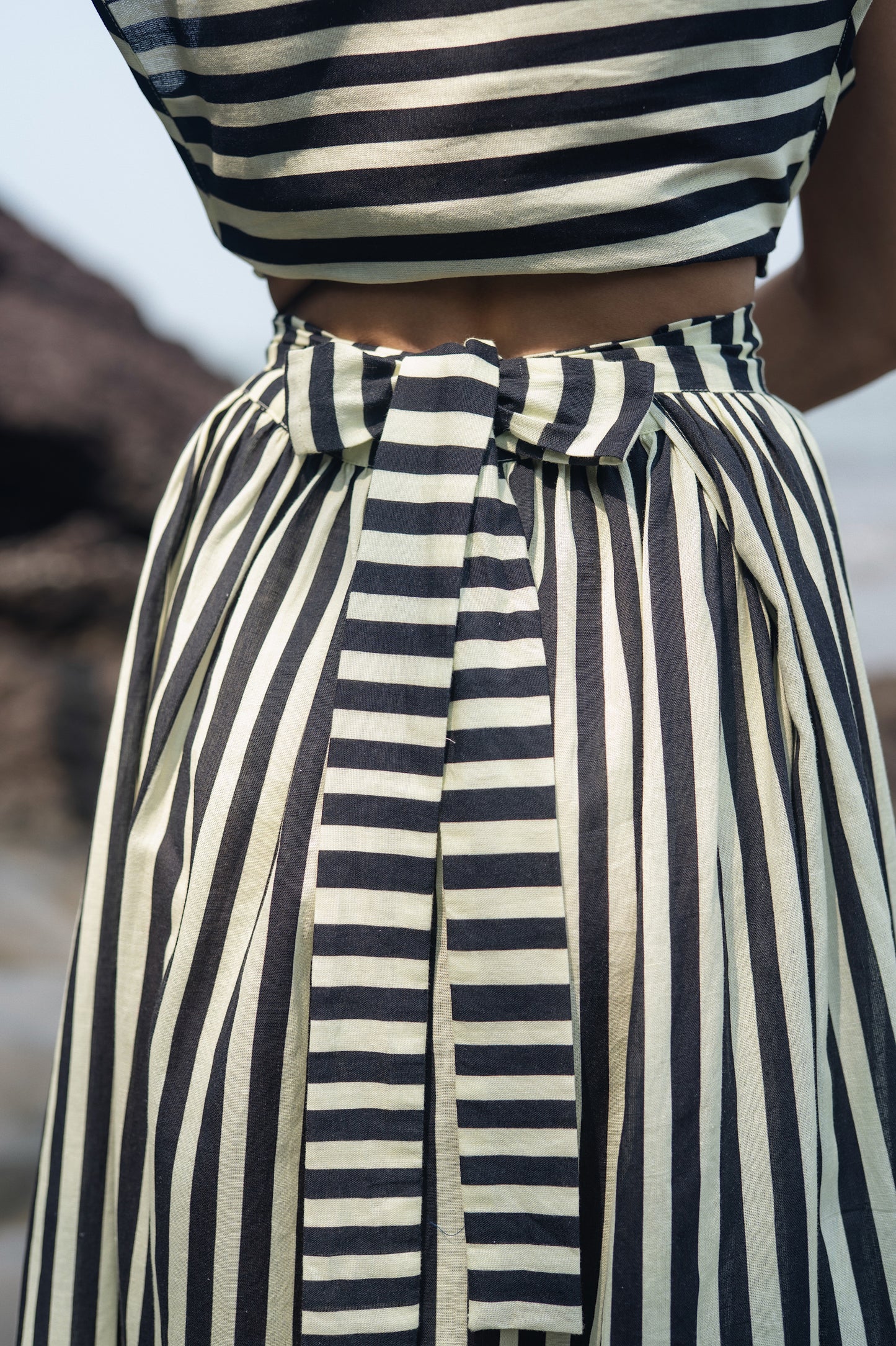 Wrap Skirt (Black & White)