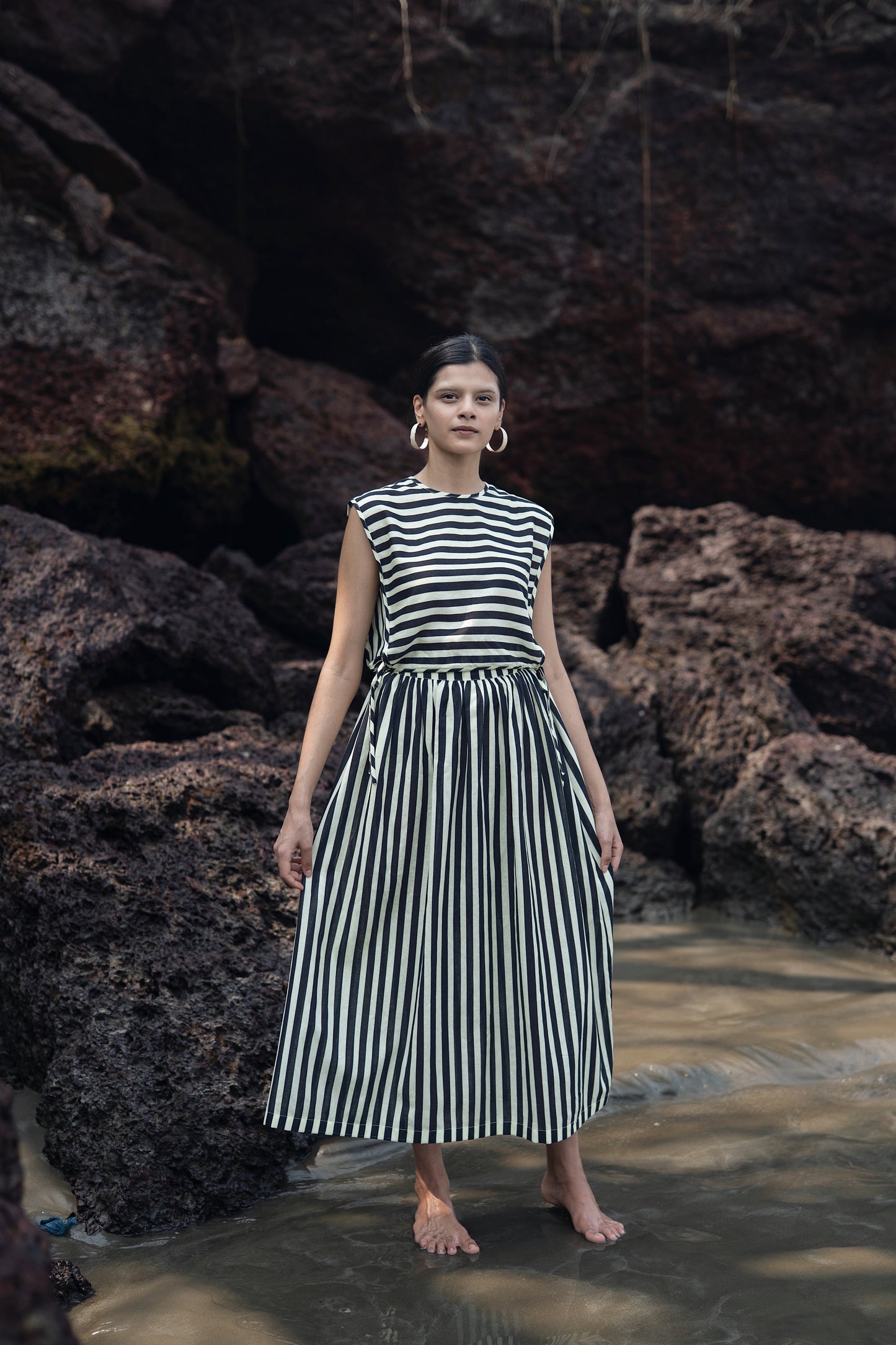 Wrap Skirt (Black & White)