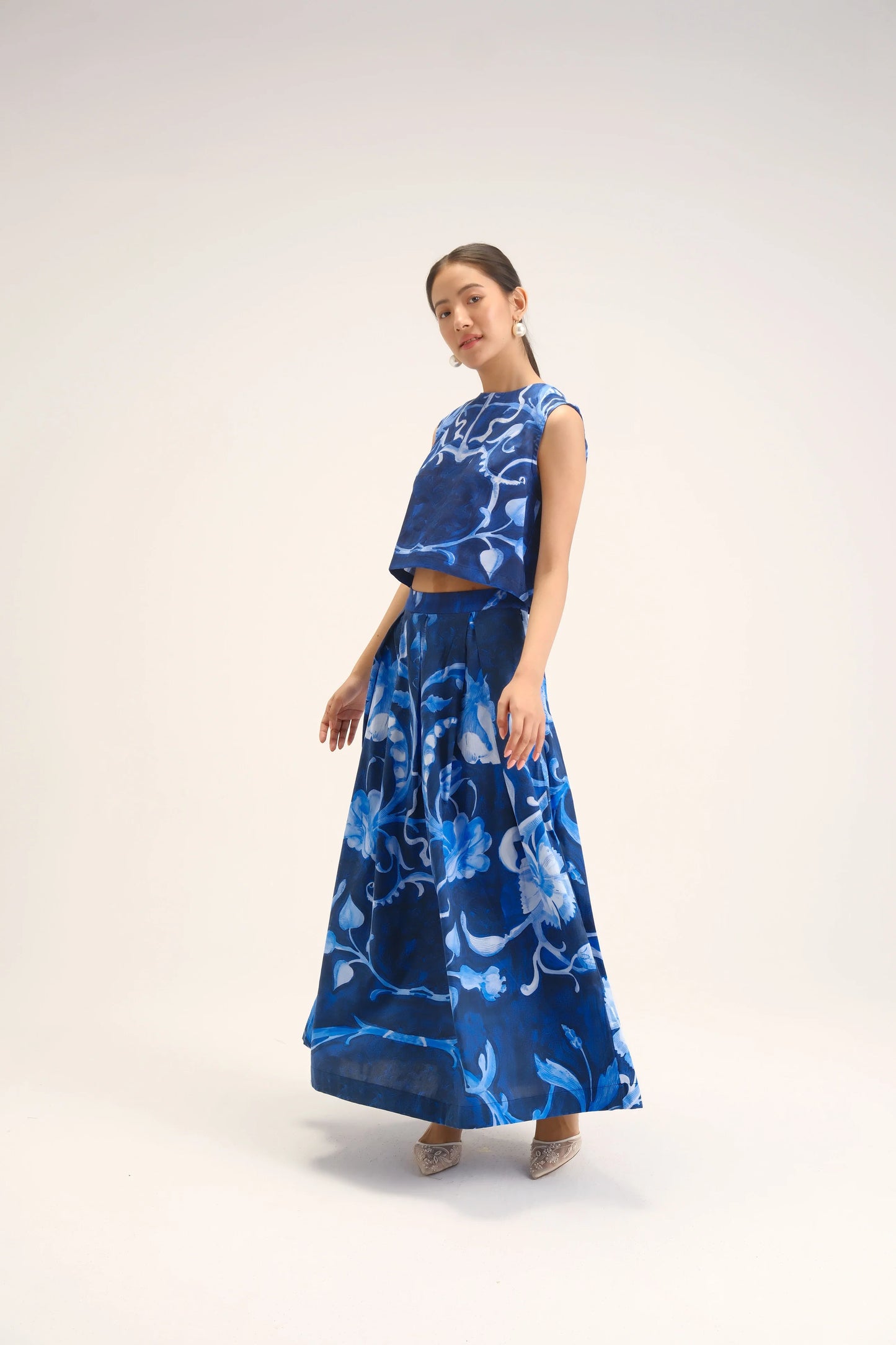 Bilberry Top & Skirt Set